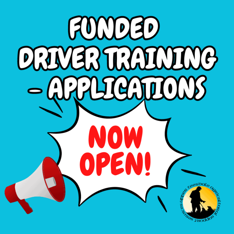 Funded Driver Training – Applications Now Open!